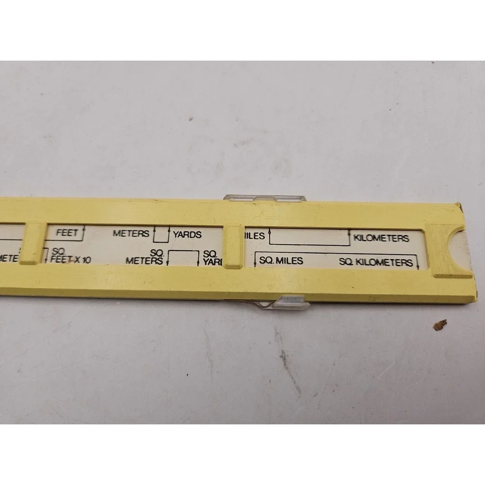 Vintage, Sterling Metric Converter Slide Ruler, 11 inch Length, Made in USA
